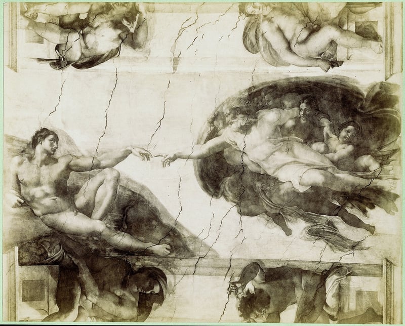 The Creation of Adam by Michelangelo